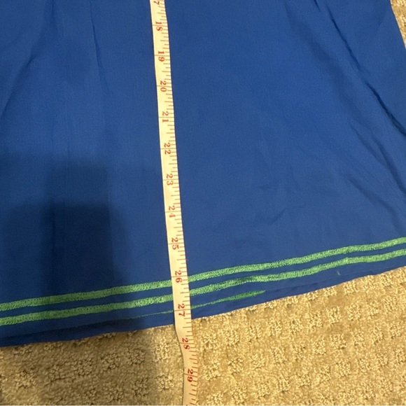 Gretchen Scott Embroidered Cotton Tunic navy Size small - Picture 9 of 11